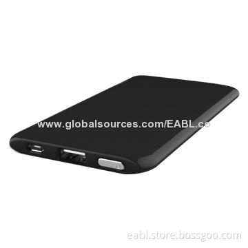Ultra-thin Power Bank, 5,000mAh Lithium Polymer Battery, OEM/ODM, Colorful, Super Thin, Light